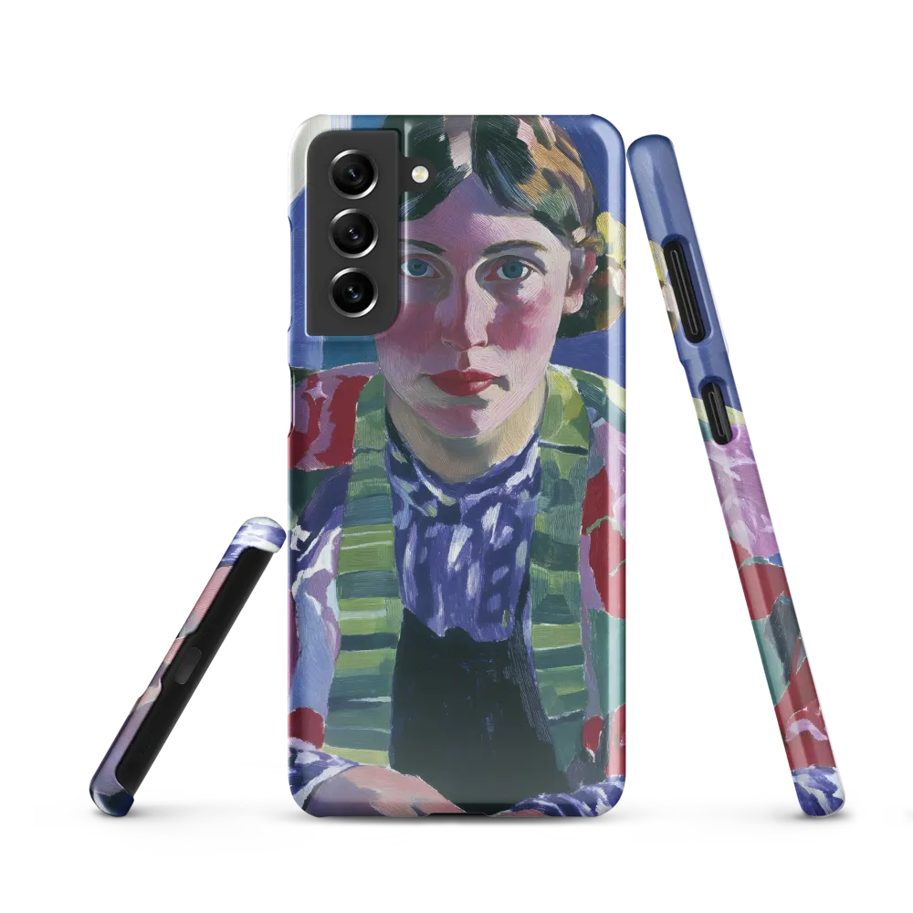 Vibrant Gaze: A Modernist Portrait