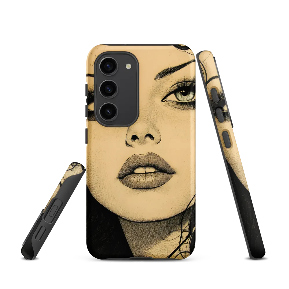 Enigmatic Gaze | Phone Case |  S23 | Tough Case | Matte