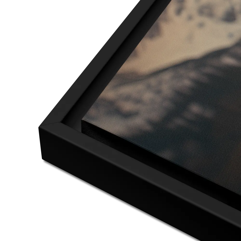 Majestic Reflection: The Tiger's Domain | Canvas with Black Frame | 24″×36″