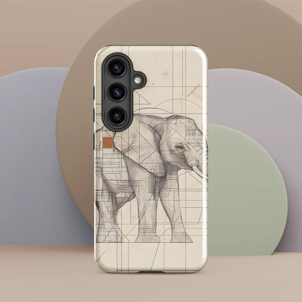 Geometric Elegance: The Steel Elephant