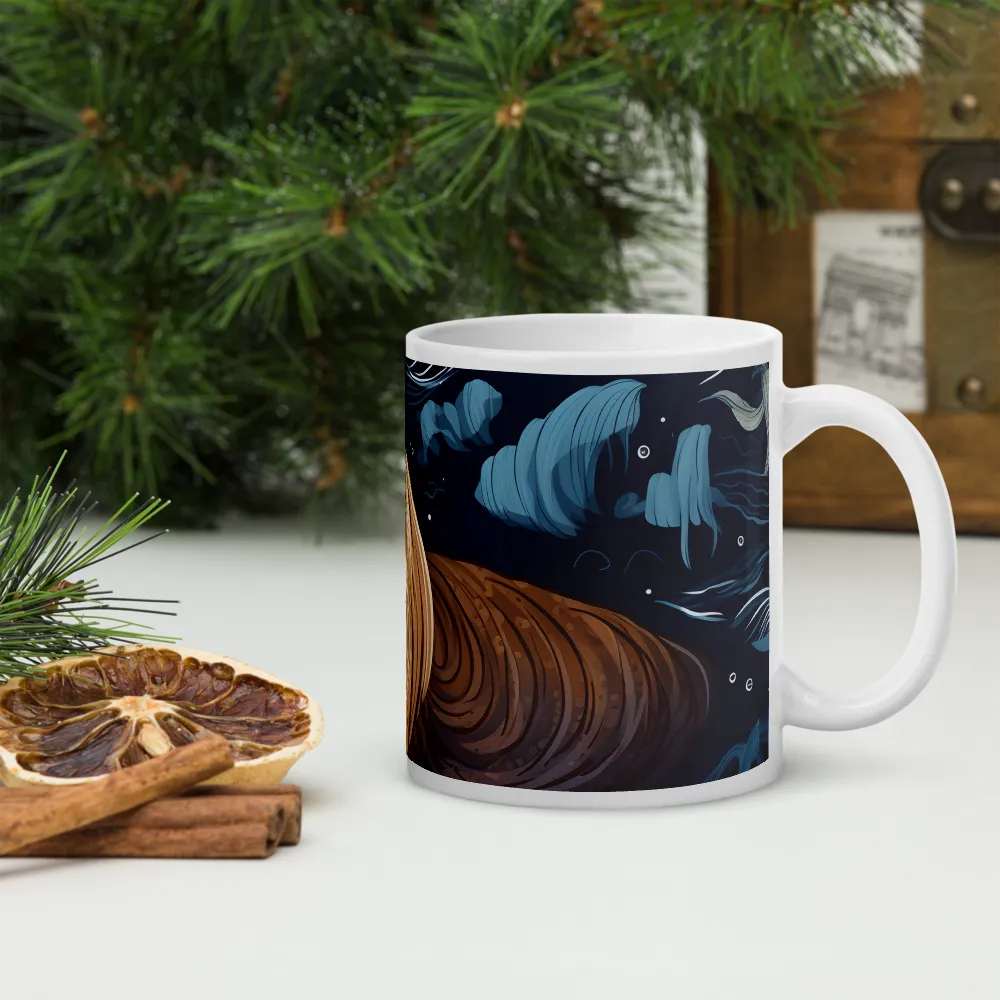 Whimsical Walruses in Deep Blue | Mugs | Multiple Sizes & Colors