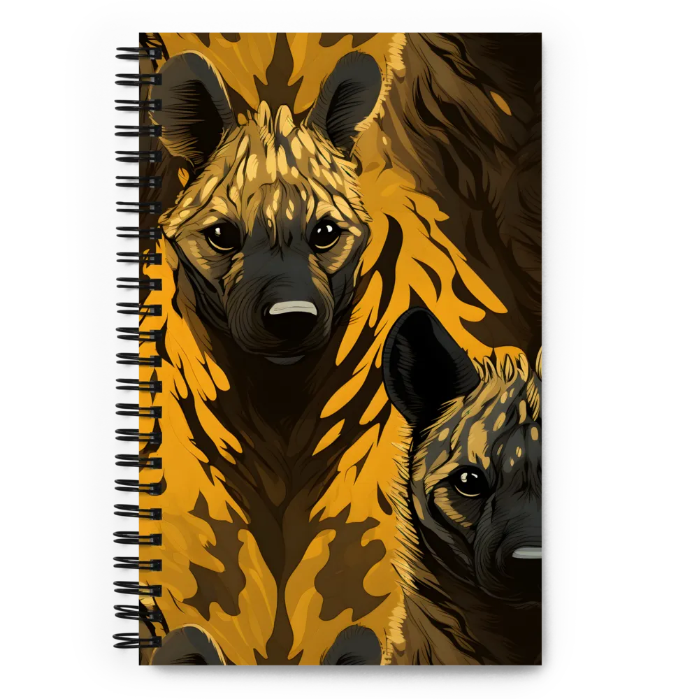 The Call of the Wild: Hyena Harmony | Spiral Notebook