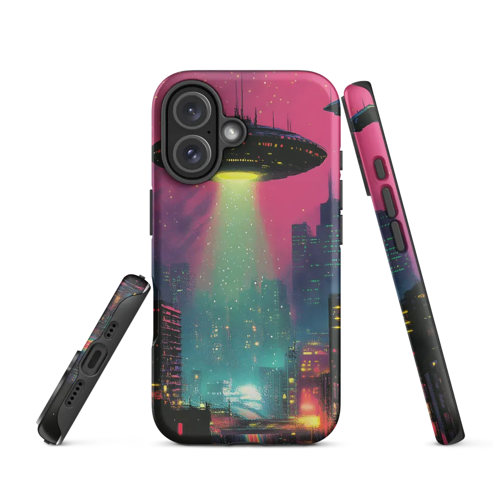 Encounter Above Neon Heights | Phone Case