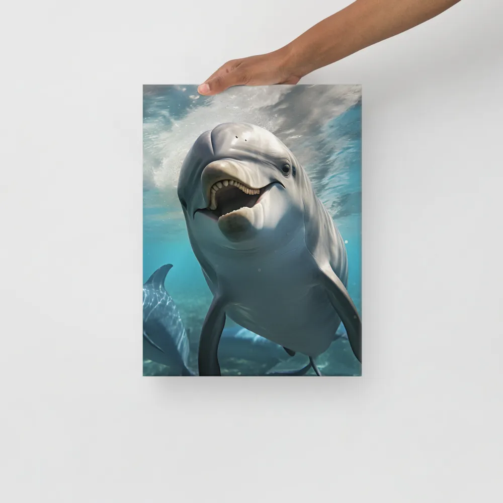 Beneath the Waves: A Dolphin's Dance