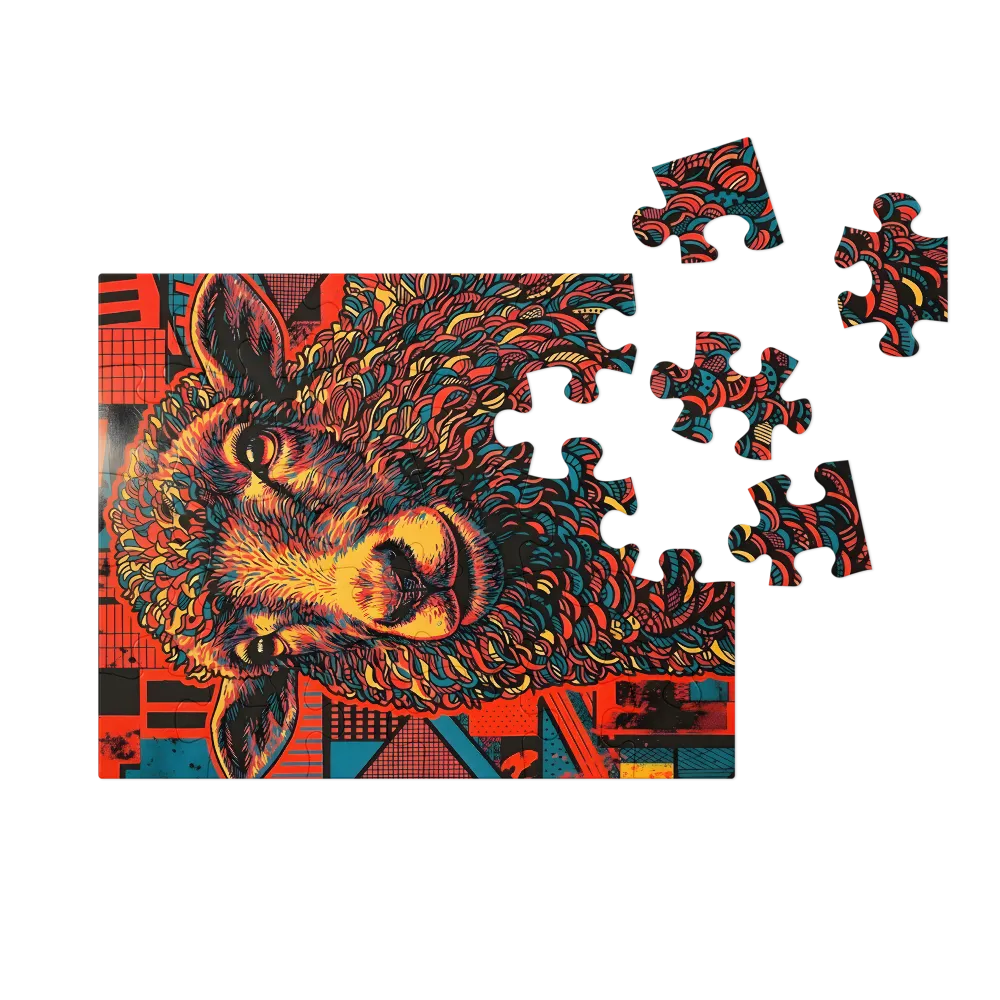 Prismatic Sheep 
 Jigsaw Puzzle in Tin Box