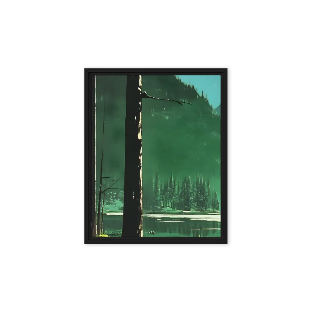 Reflections of Tranquility | Canvas with Black Frame | 8″×10″