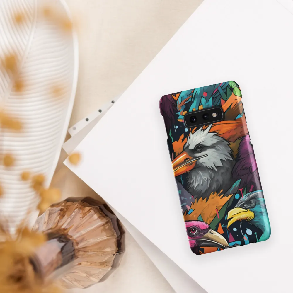 Avian Vortex: A Celebration of Color and Form | Phone Case |  S10e | Snap Case | Matte