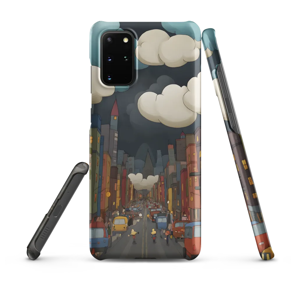 Urban Symphony: A City Awakens at Dusk | Phone Case |  S20 Plus | Snap Case | Matte