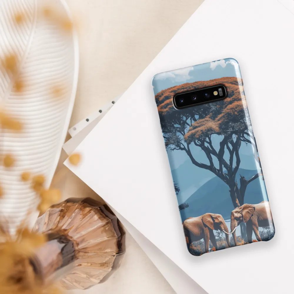 Elephants Amidst Serenity | Phone Case |  S10 Plus | Snap Case | Glossy