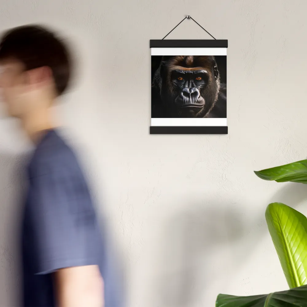 Majestic Gaze | Poster With Black Wood Hanger | 8″×10″