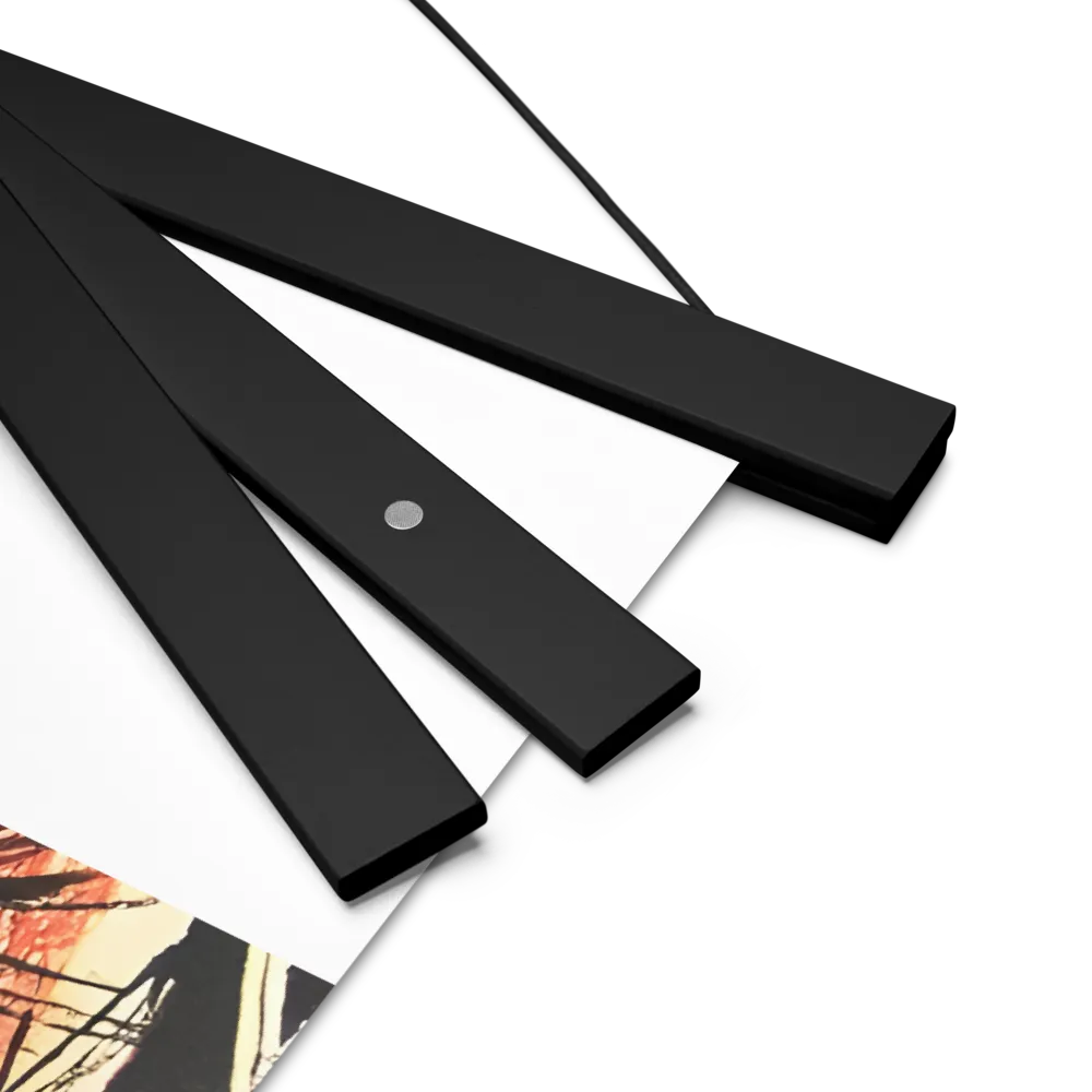 Gaze of Emotion | Poster With Black Wood Hanger | 18″×24″