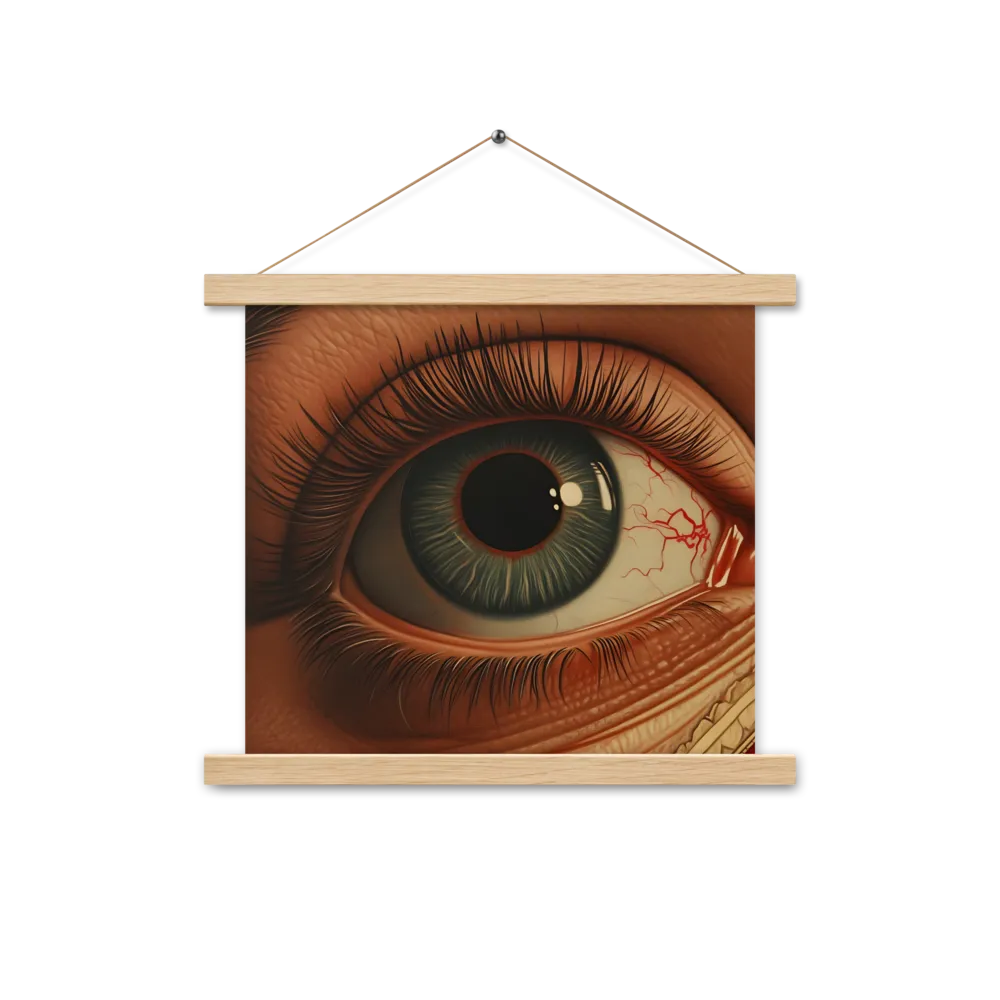 The Gaze of Anatomy | Poster With Oak Wood Hanger | 14″×14″