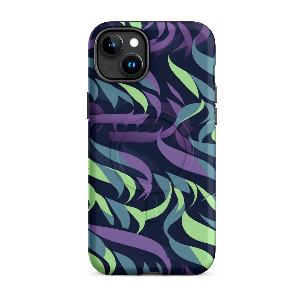 Fluid Waves of Color | Phone Case |  15 Plus | MagSafe® Tough Case | Matte