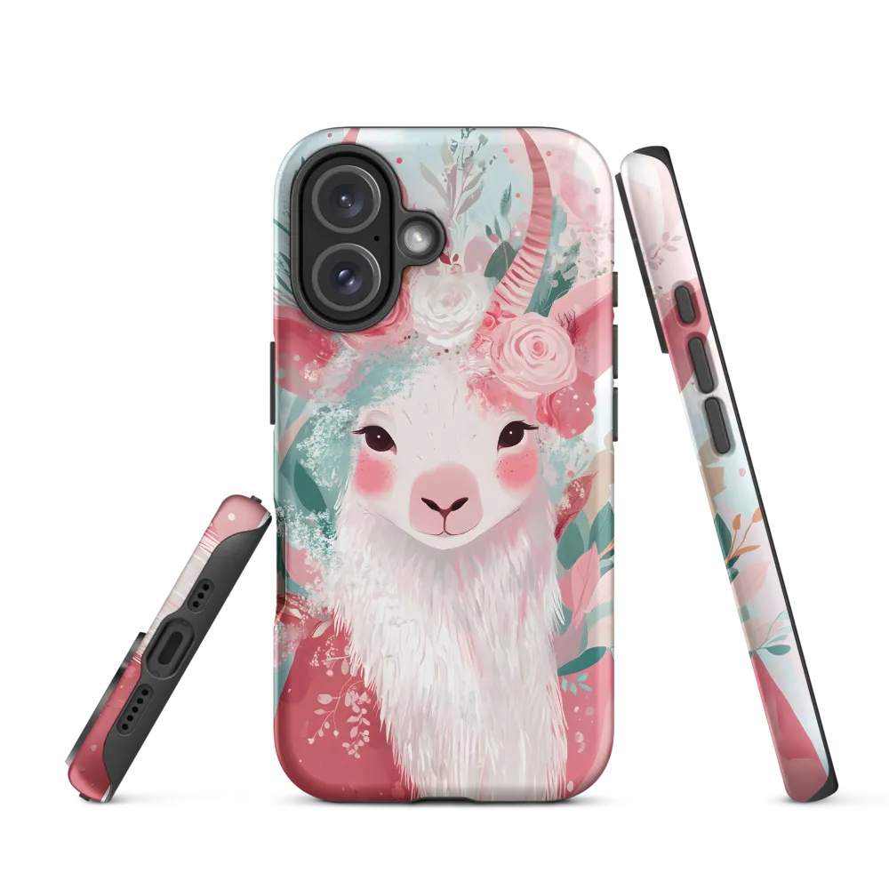 Spring Whimsy: The Floral Goat | Phone Case