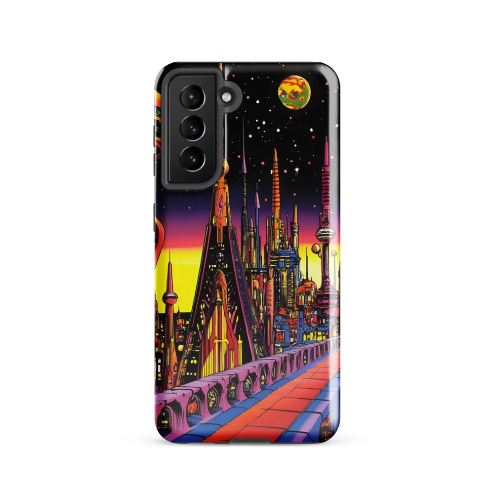 Futuristic Cosmos: A Journey Through Neon Cities