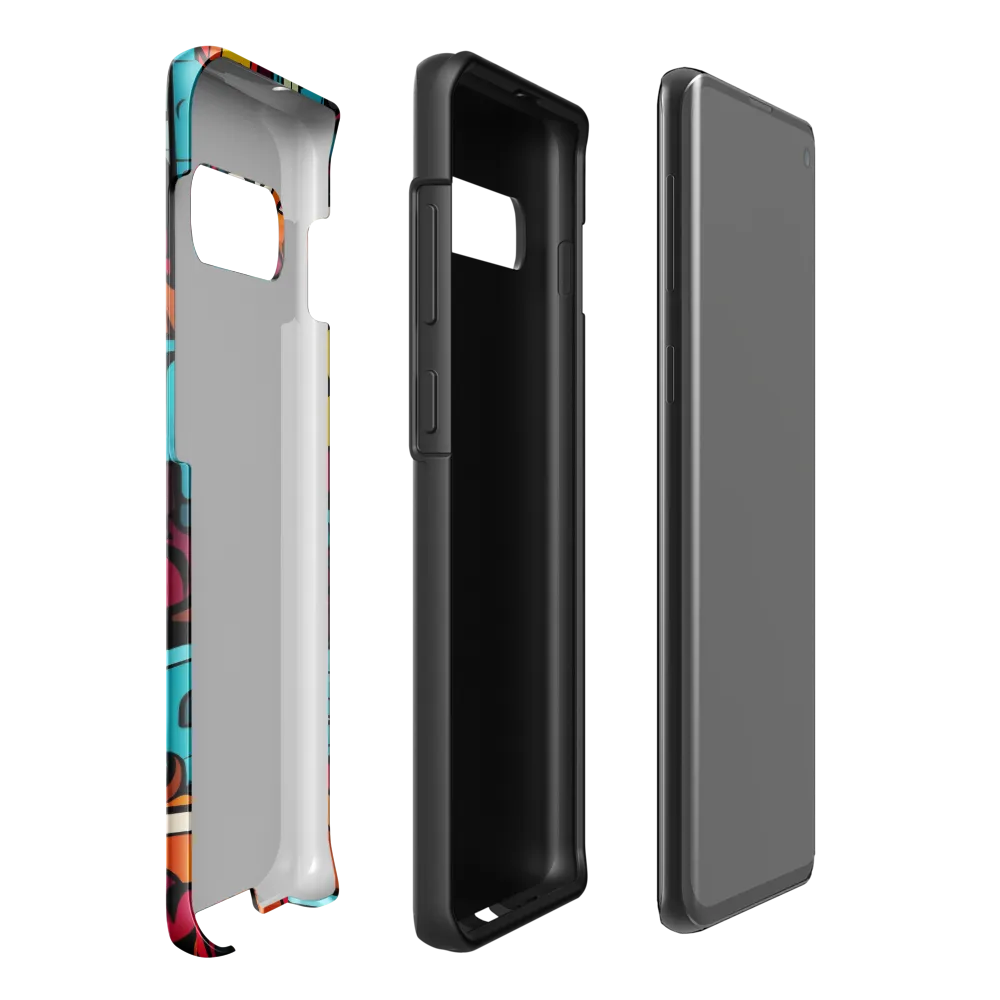 Urban Flow: A Graffiti Odyssey | Phone Case |  S10 Plus | Tough Case | Glossy