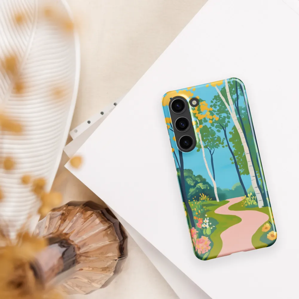 The Winding Path of Nature | Phone Case |  S23 | Snap Case | Glossy
