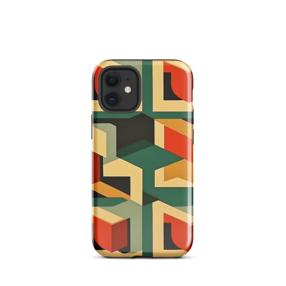 Dynamic Geometry: An Exploration of Form | Phone Case |  12 mini | Tough Case | Glossy