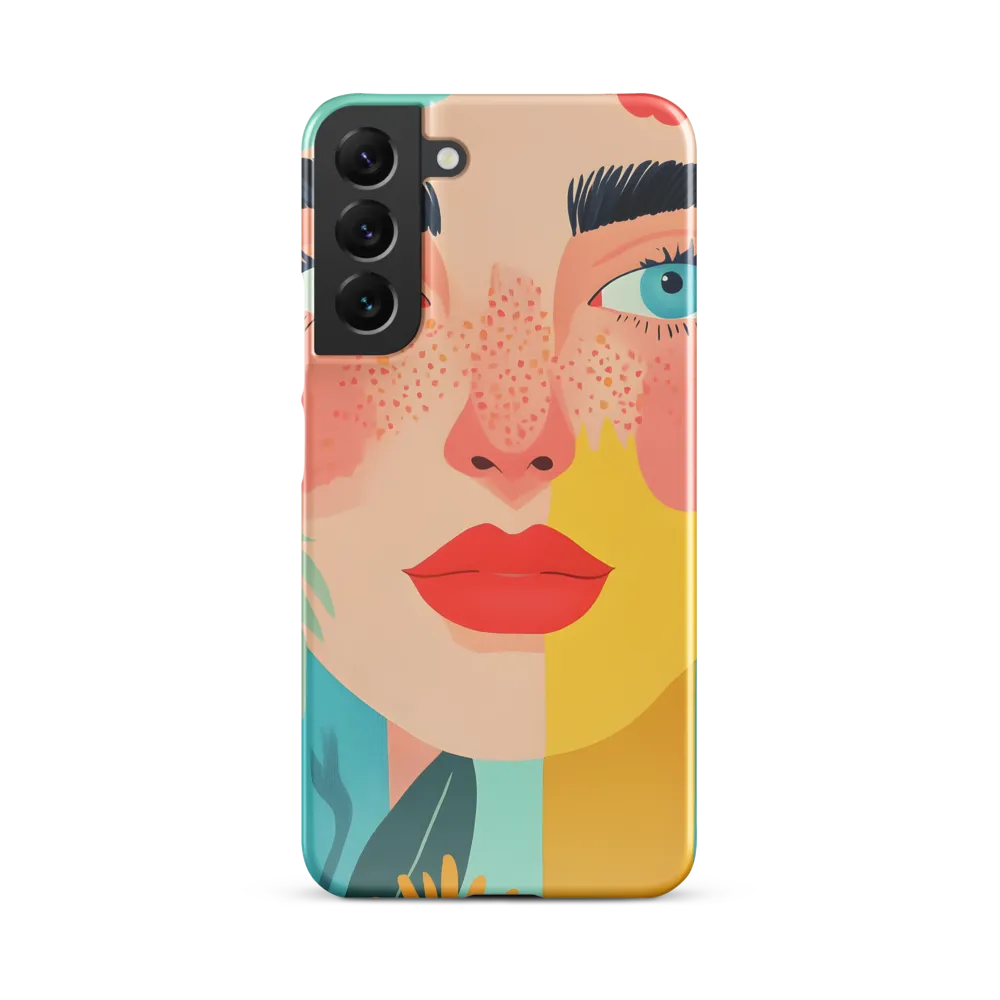 Floral Serenity: A Modern Portrait