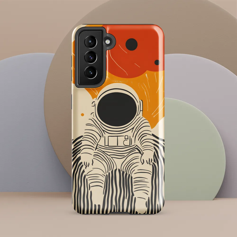 Astronaut in Cosmic Thoughts | Phone Case |  S21 FE | Tough Case | Glossy