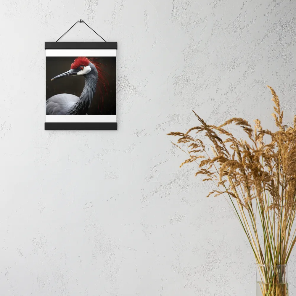Ember-Crested Elegance | Poster With Black Wood Hanger | 8″×10″