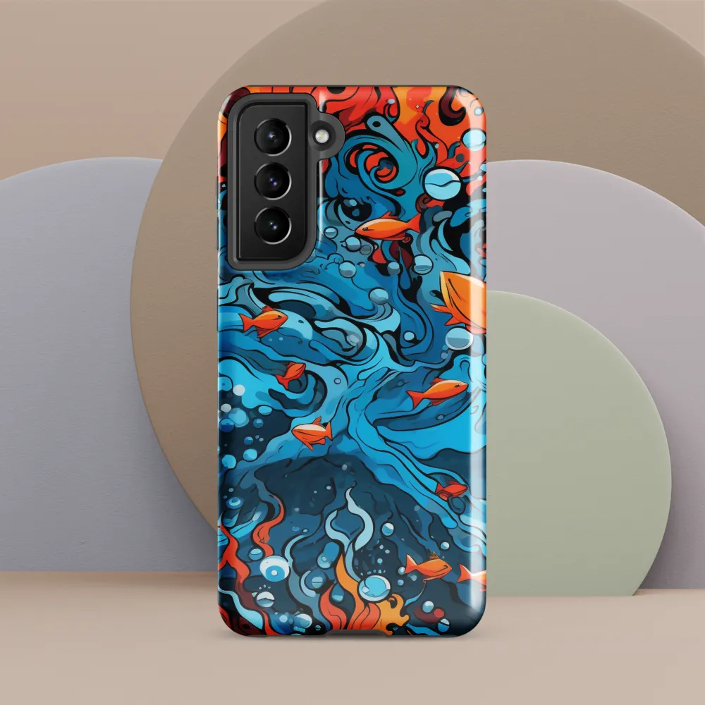 Fluid Harmony: Ocean and Flames
