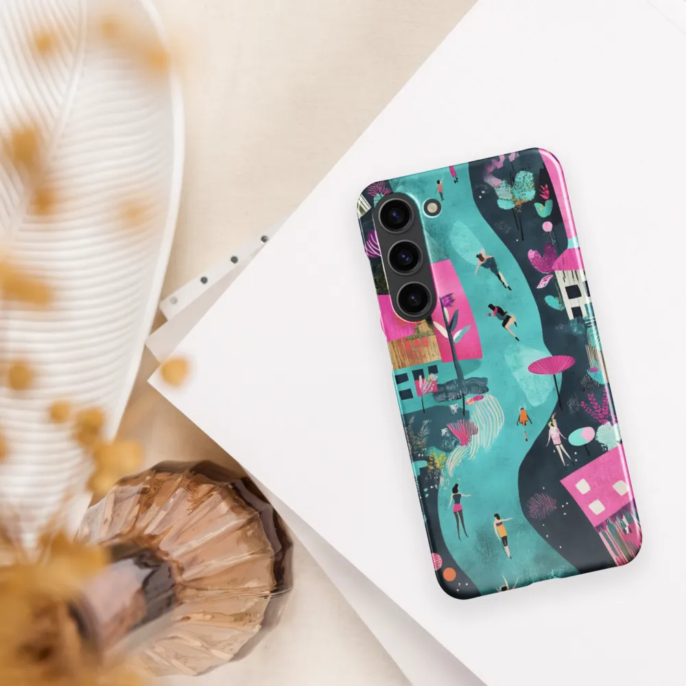 Whimsical Journey Through a Vibrant Landscape | Phone Case |  S23 Plus | Snap Case | Glossy