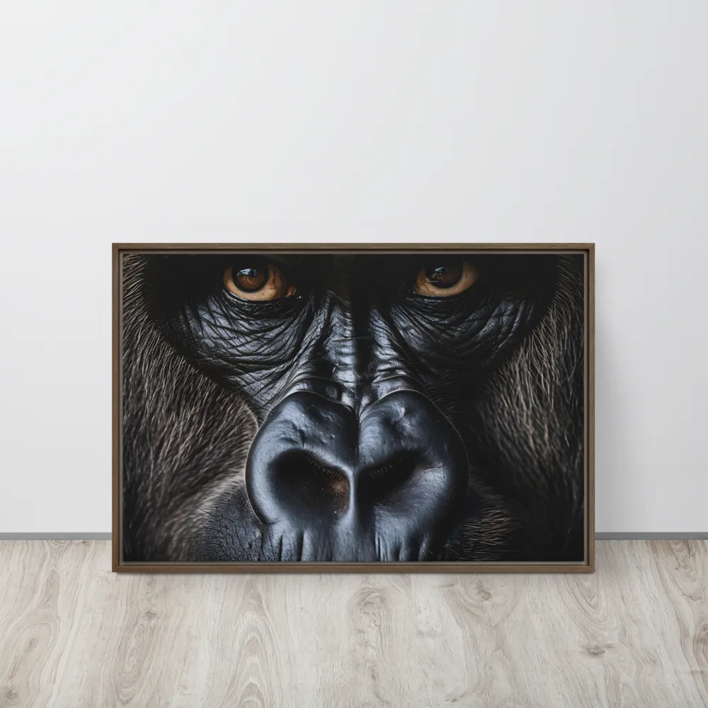 Gaze of the Wild: A Gorilla's Portrait