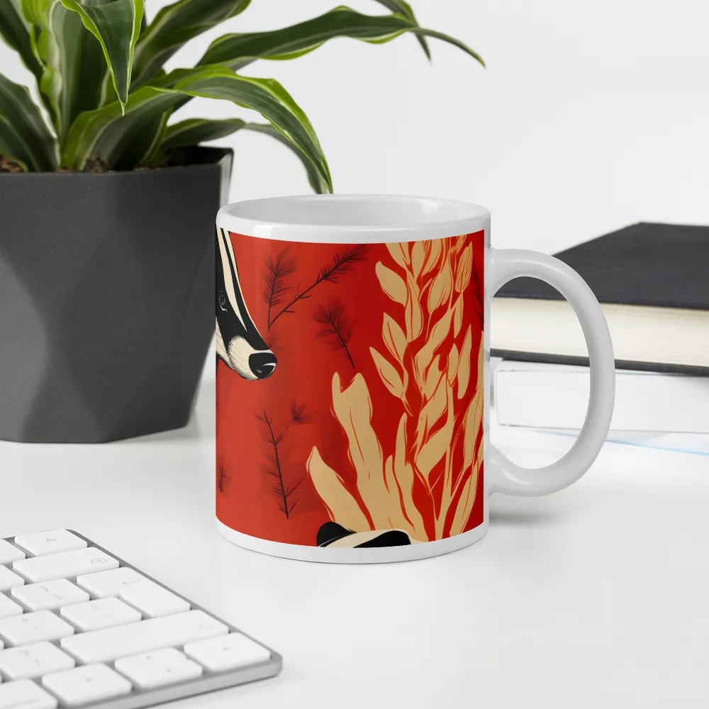 Whimsical Badger Dance | Mugs | Multiple Sizes & Colors