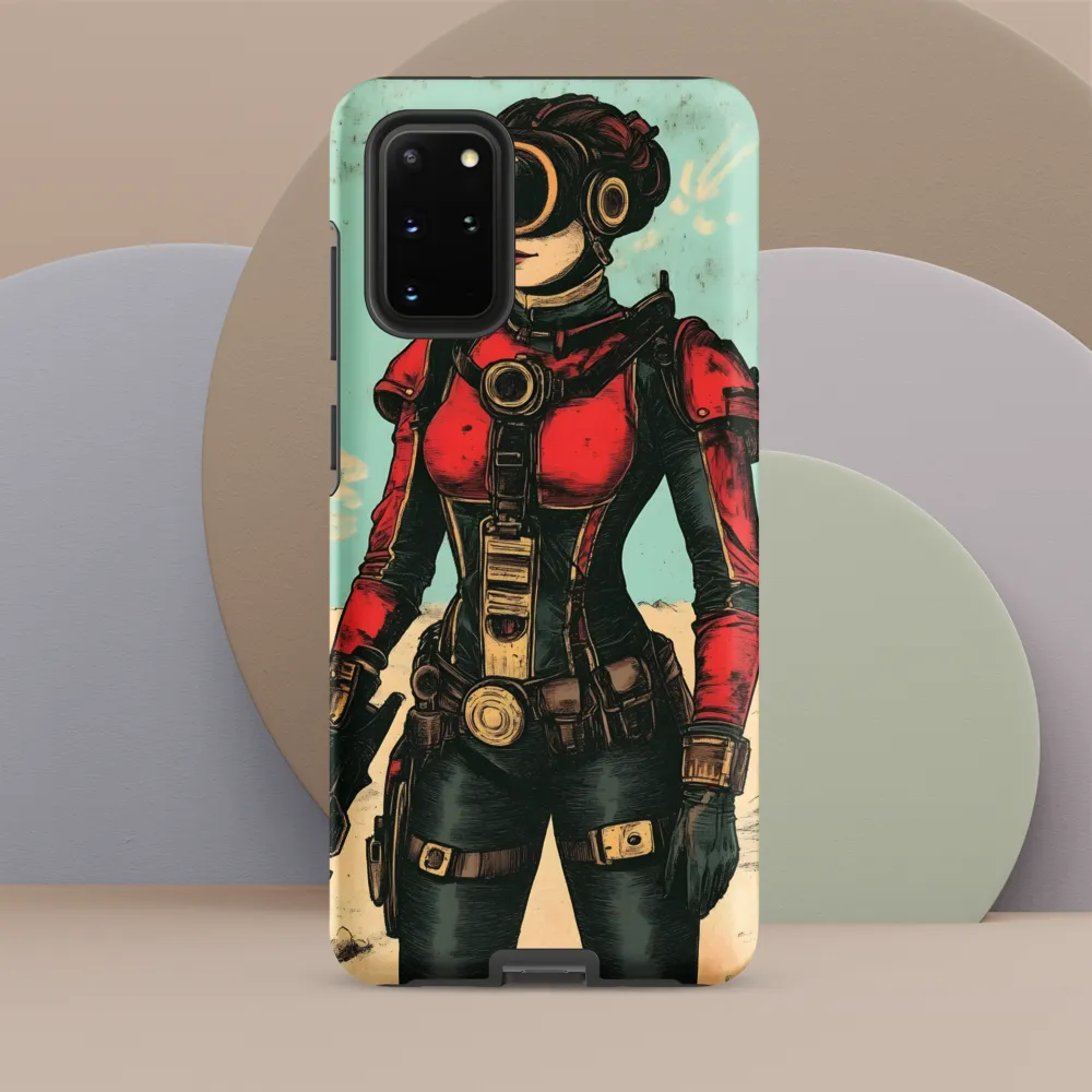 Futuristic Explorer: A Steampunk Adventure | Phone Case |  S20 Plus | Tough Case | Matte