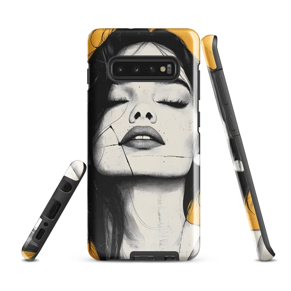 Serenity in Lines | Phone Case |  S10 Plus | Tough Case | Glossy