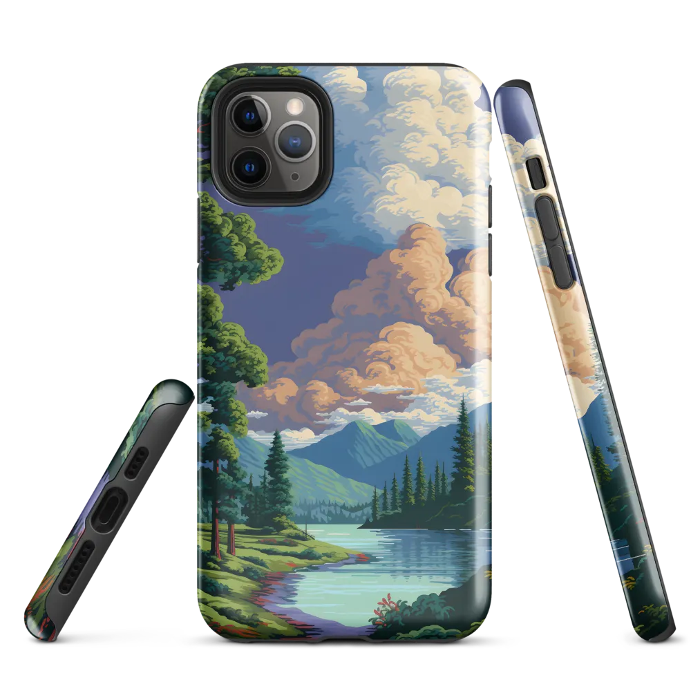 Serenity in Nature: A Lush Landscape | Phone Case |  11 Pro Max | Tough Case | Glossy