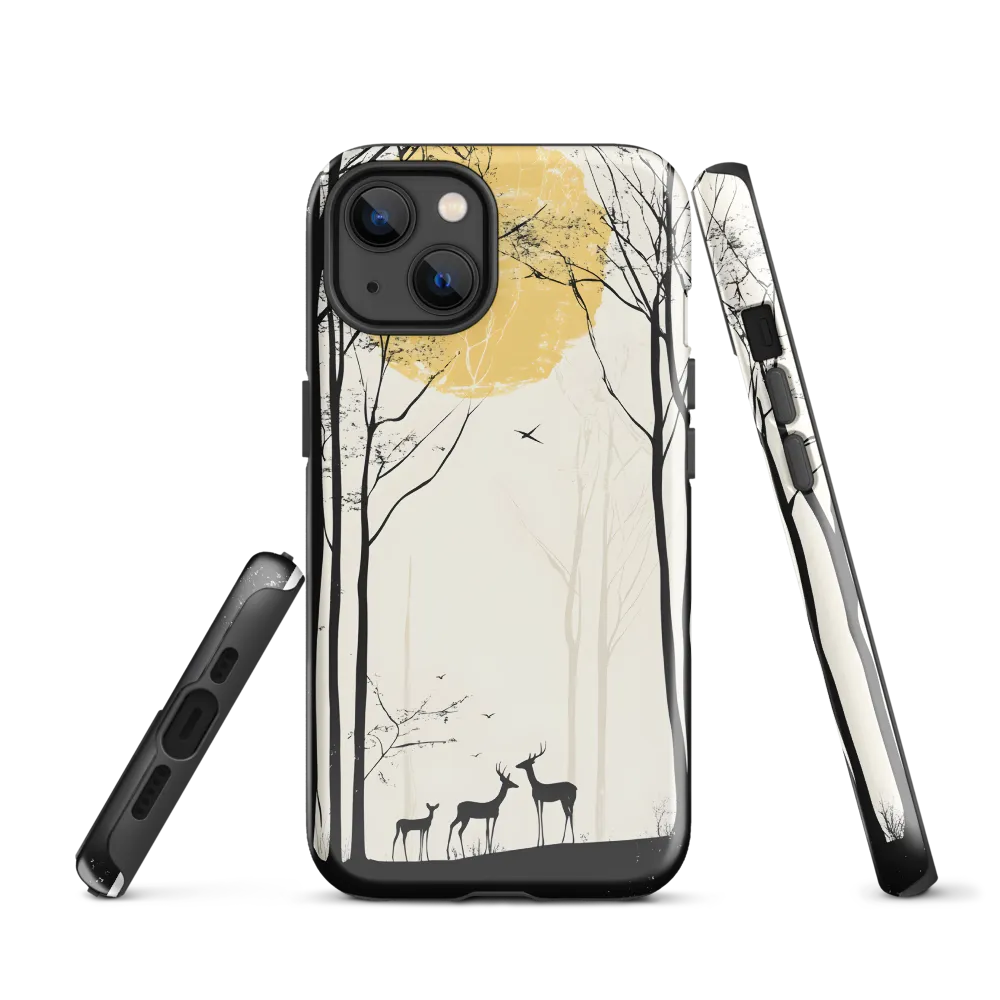 Silhouetted Serenity | Phone Case |  13 | Tough Case | Glossy