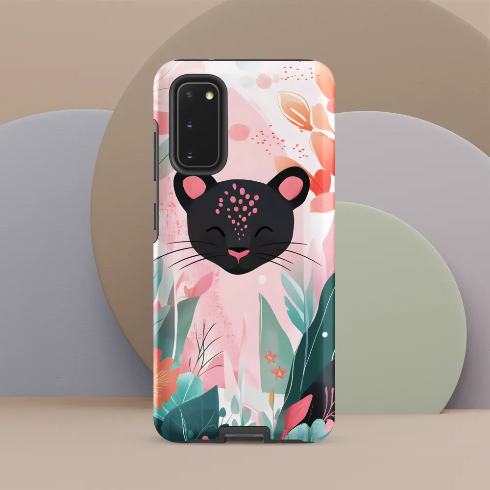 Whimsical Panther in Bloom