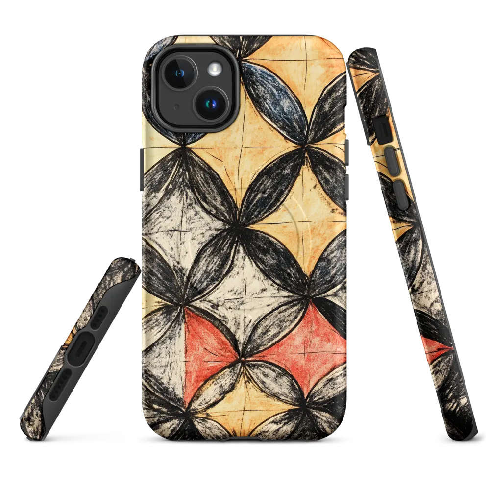Geometric Harmony | Phone Case |  14 Plus | MagSafe® Tough Case | Matte