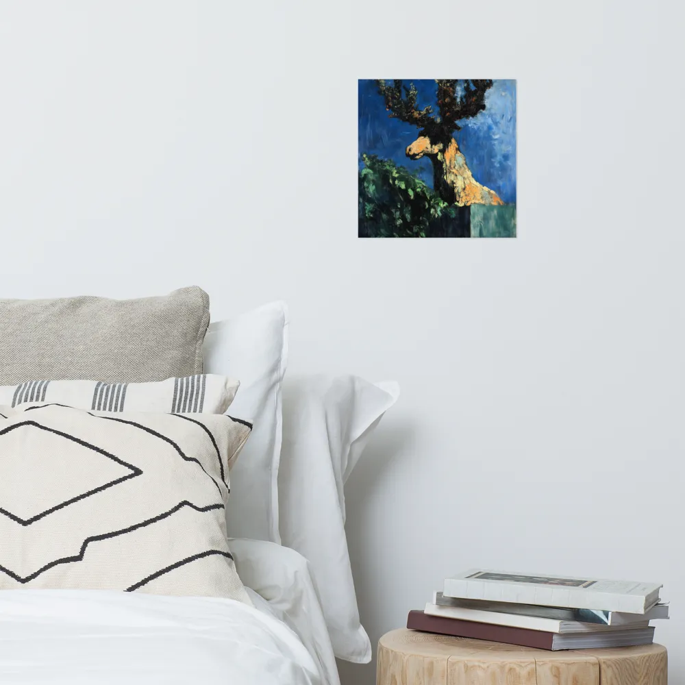 The Majestic Deer in Nature | Poster | 12″×12″