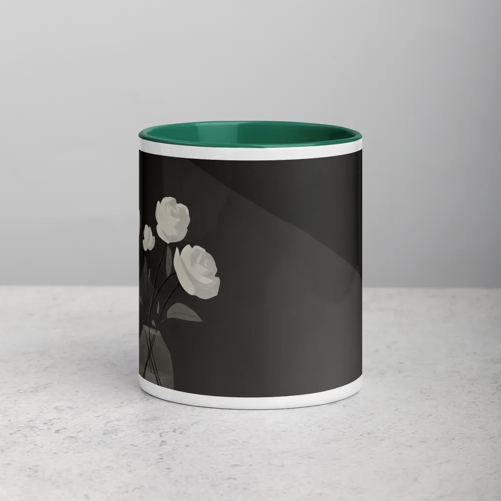 Monochrome Roses in Glass