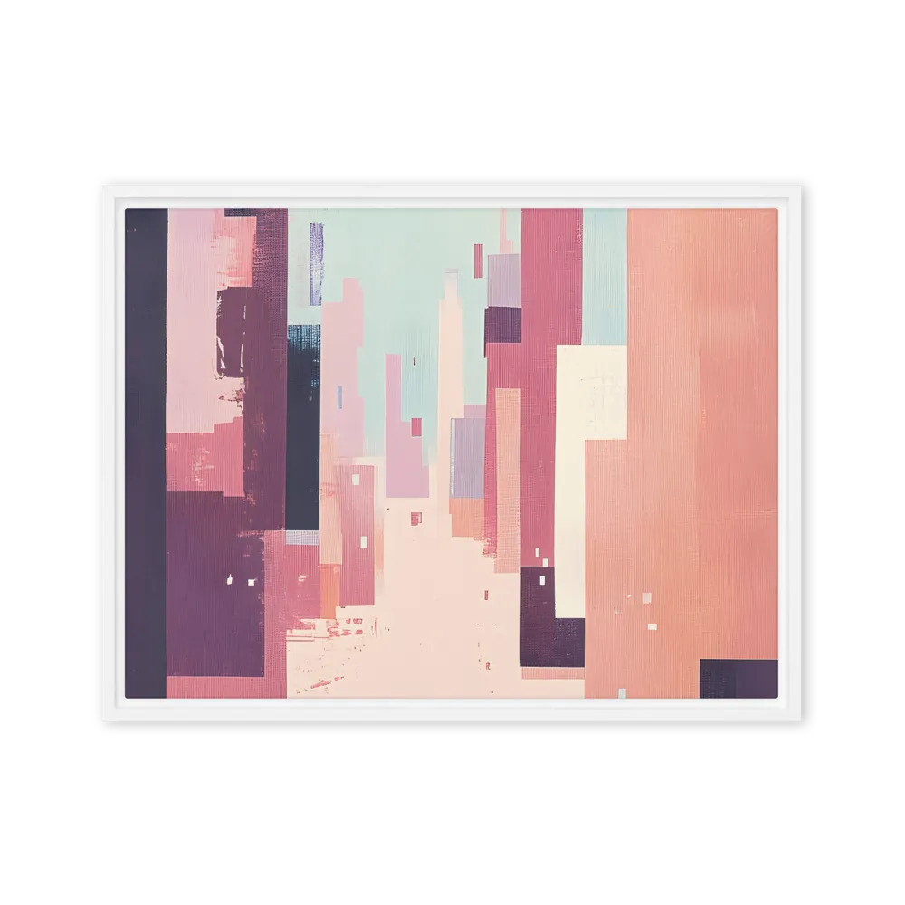 Tranquil Cityscape | Canvas with White Frame | 18″×24″