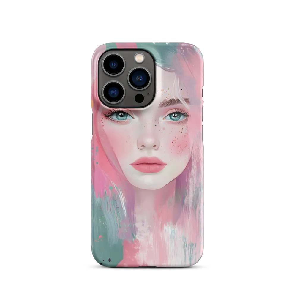 Dreamy Serenity: A Contemporary Portrait | Phone Case |  13 Pro | Snap Case | Matte