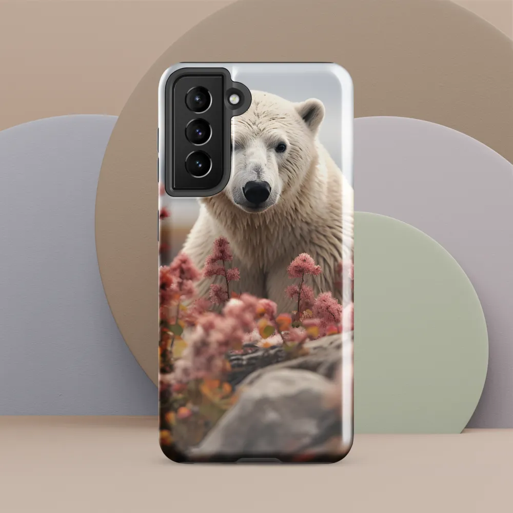 Curiosity Among Blooms: The Polar Bear