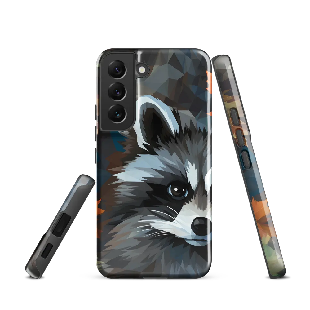 Whispers of Autumn: The Raccoon's Gaze | Phone Case |  S22 | Tough Case | Glossy