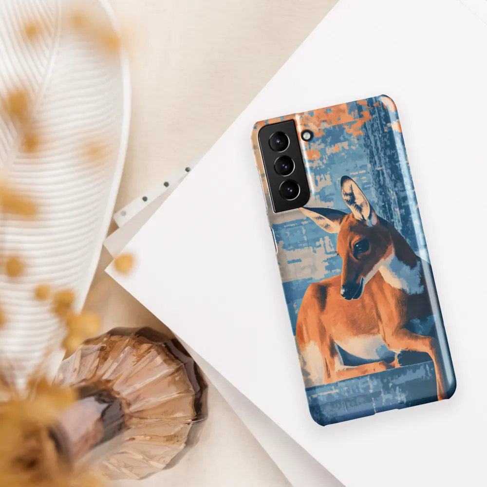 Serenity in Color: The Reclining Deer | Phone Case |  S21 Plus | Snap Case | Glossy