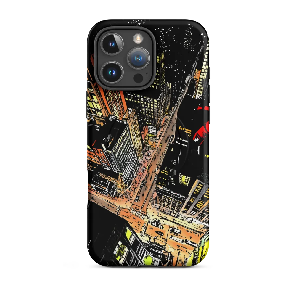 Urban Nightscape: A Bird's-eye View