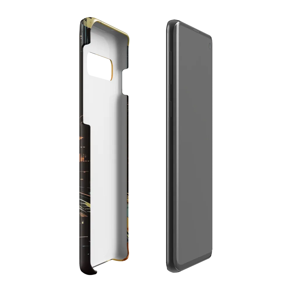 Metro Nexus: A Futuristic Cityscape | Phone Case |  S10 Plus | Snap Case | Glossy