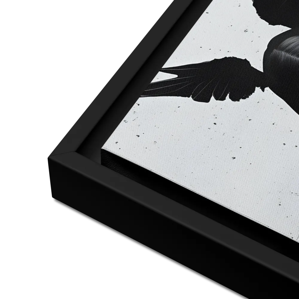 Whispers of Darkness | Canvas with Black Frame | 16″×16″
