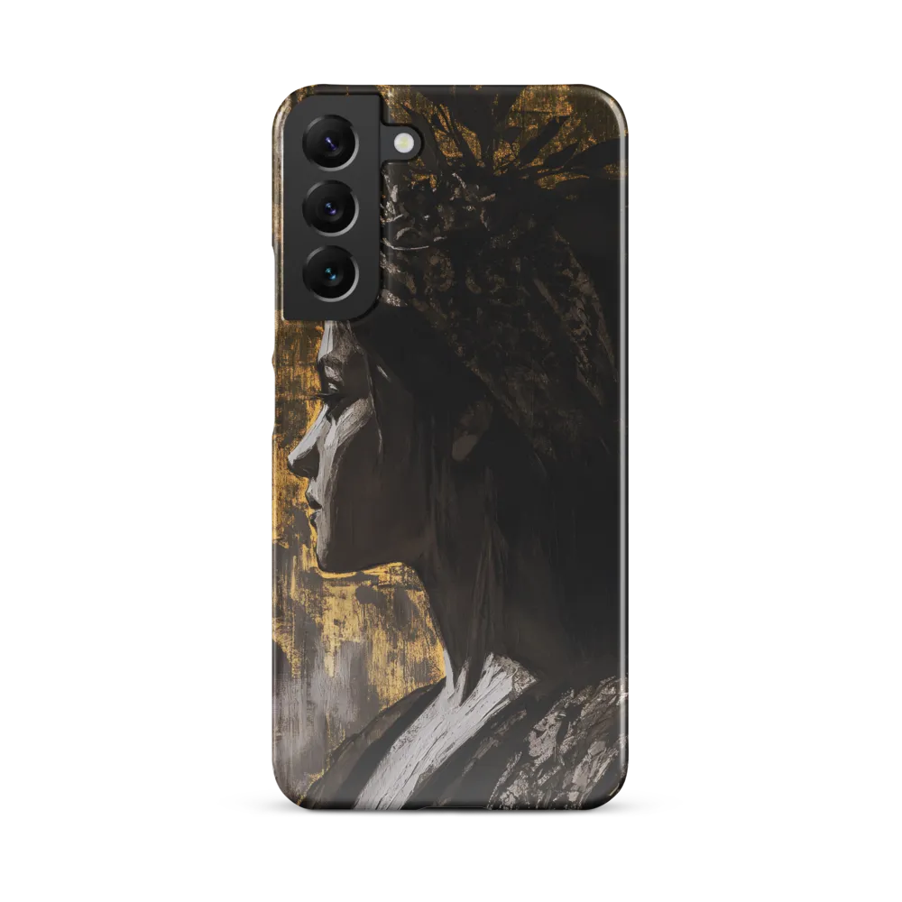 Golden Elegance: A Modern Profile Portrait