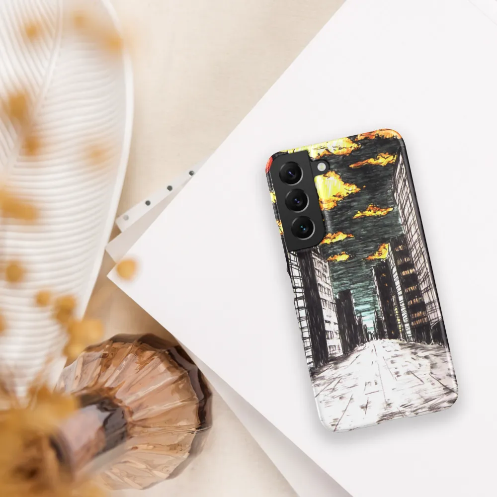 Eclipsed Cityscape | Phone Case |  S22 | Snap Case | Matte