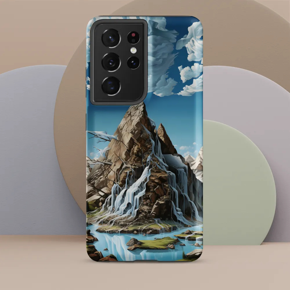 Majestic Cascade: A Mountain Masterpiece
