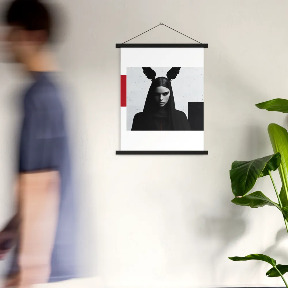 Whispers of Darkness | Poster With Black Wood Hanger | 18″×24″
