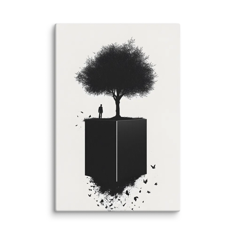 Contemplation Under the Tree | Canvas | 32″×48″